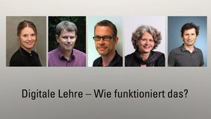 Fünf Experten von der Hochschule Osnabrück und der Universität Osnabrück diskutieren zum Thema Digitale Lehre